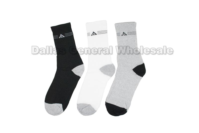 Men's Sports Crew Socks Wholesale - Dallas General Wholesale