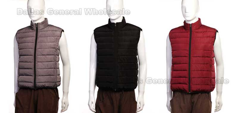 Men Winter Padded Vests Wholesale - Dallas General Wholesale