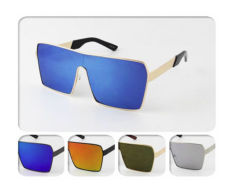 Over Size Mirror Lenses Sunglasses Wholesale - Dallas General Wholesale