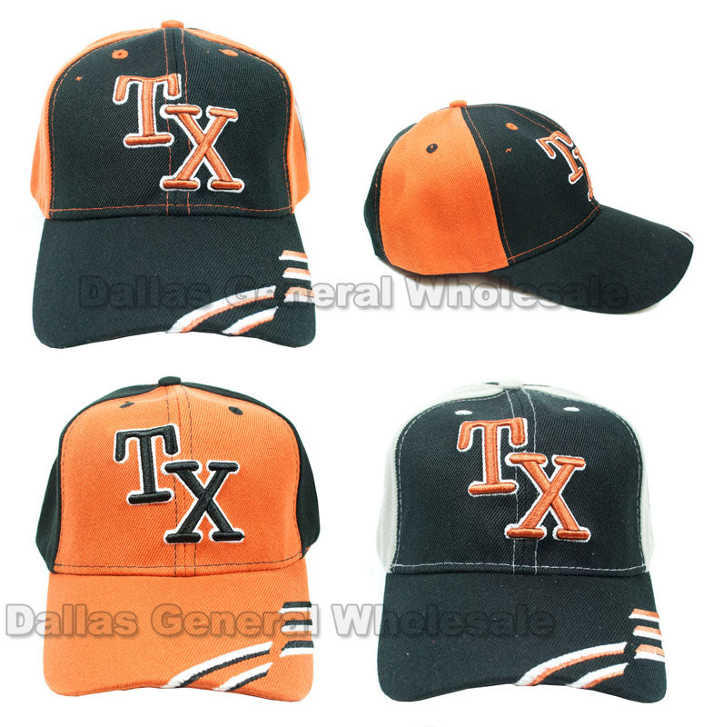 "Texas" Casual Baseball Caps Wholesale - Dallas General Wholesale