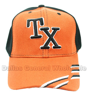 "Texas" Casual Baseball Caps Wholesale - Dallas General Wholesale