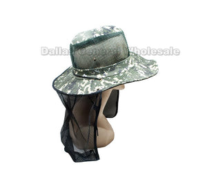 Mesh Digital Camouflage Bucket Hats with Vented Neck Cover Wholesale - Dallas General Wholesale