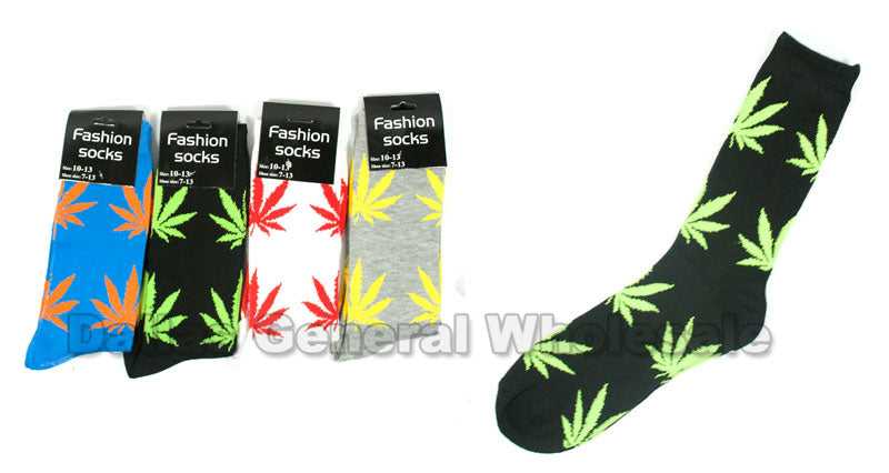 Funky Marijuana Dress Socks Wholesale - Dallas General Wholesale
