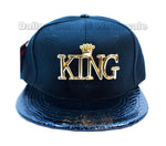 "KING" Trendy Snap Back Flat Bill Caps Wholesale - Dallas General Wholesale