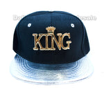 "KING" Trendy Snap Back Flat Bill Caps Wholesale - Dallas General Wholesale