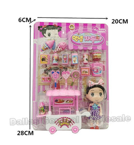 18 PC Toy Ice Cream Cart Play Sets Wholesale - Dallas General Wholesale