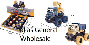 Toy Friction Big Wheel Construction Trucks Wholesale