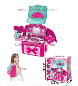 Toy Beauty Accessory Backpack & Dresser Set Wholesale