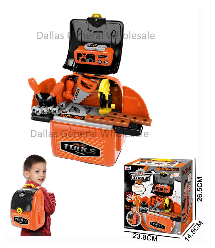 Toy Tools Station Backpack Play Set Wholesale