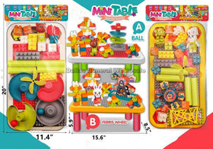 Puzzle Building Blocks W/ Table Toy Set Wholesale