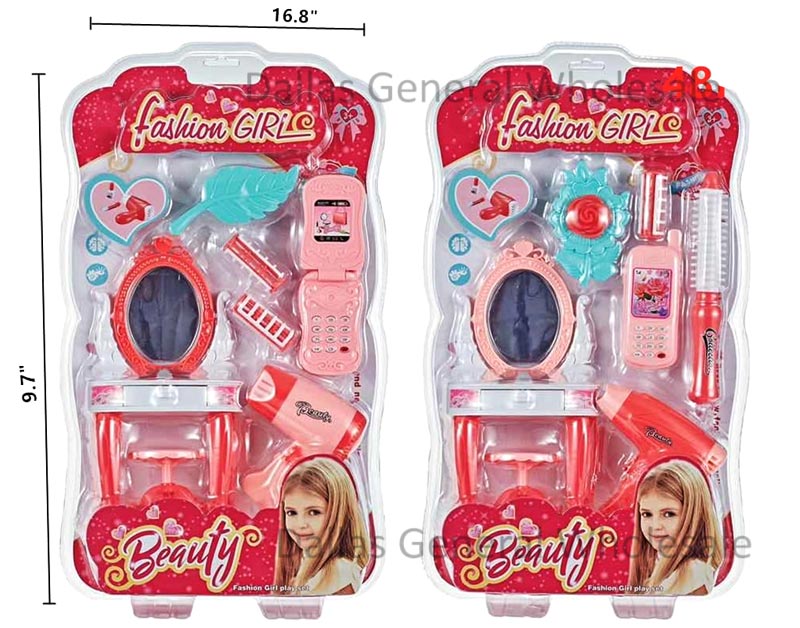 8PC Girls Toy Beauty Accessory Play Set Wholesale