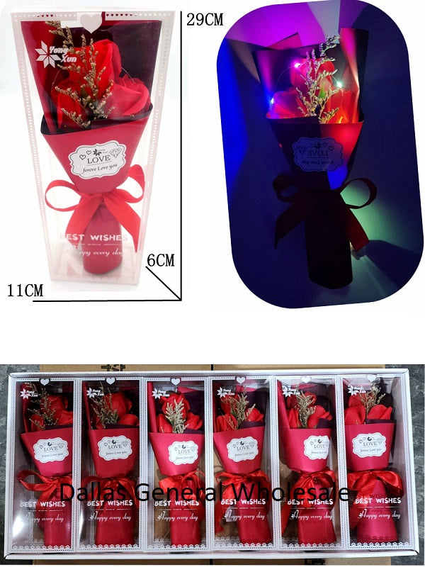 Novelty Light Up Rose Bouquets Gift Box Wholesale