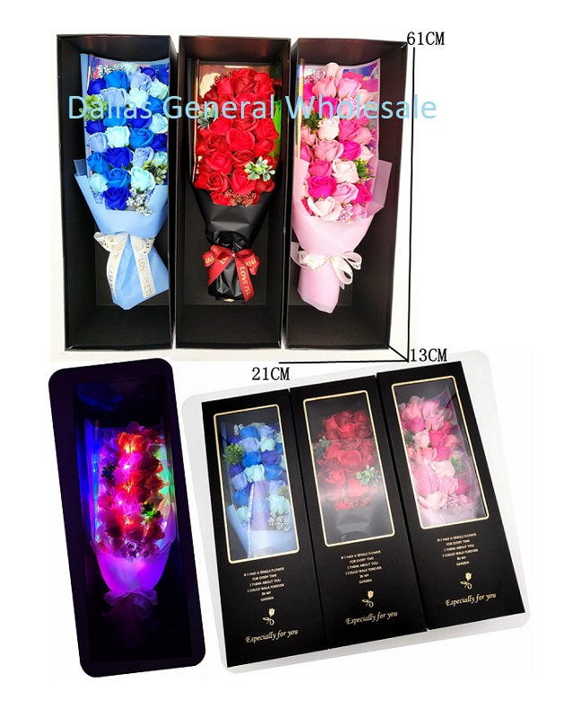 Luxury Lite Up Rose Bouquets Gift Box Wholesale