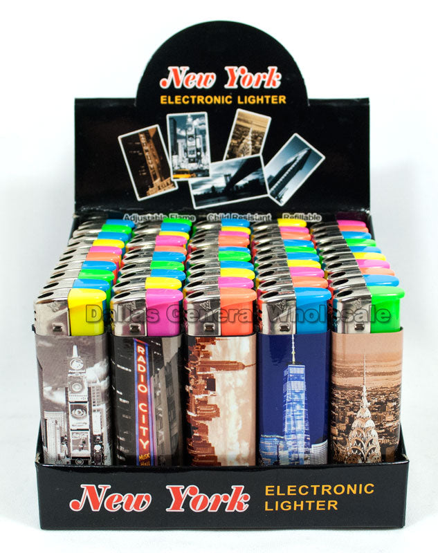 New York Printed Electronic Lighters Wholesale - Dallas General Wholesale