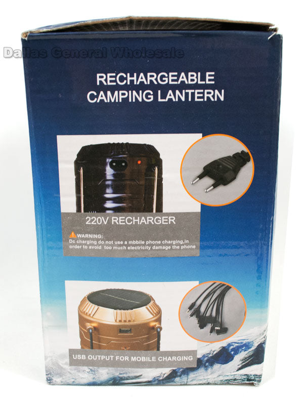 Solar Re-chargeable Camping Lanterns Wholesale - Dallas General Wholesale