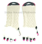 Girls Fashion Half Gloves with Fur Wholesale - Dallas General Wholesale
