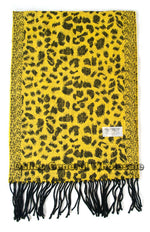 Cheetah Printed Cashmere Feel Scarf Wholesale - Dallas General Wholesale