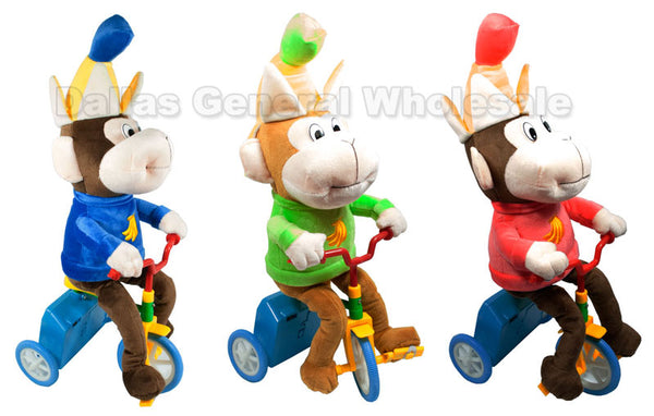 plush kinderfahrrad Plush Monkey Riding Bikes Wholesale
