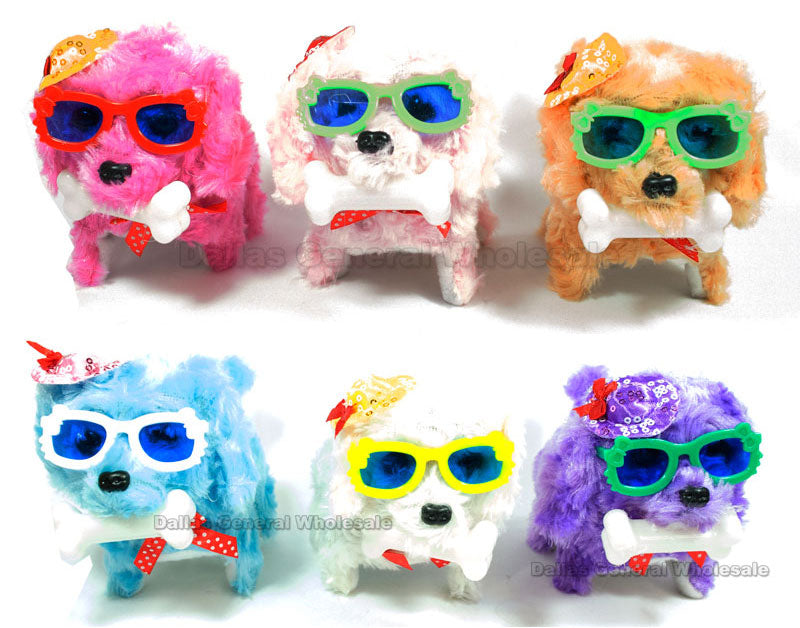 Toy Walking Barking Poodle Dogs with Bone Wholesale - Dallas General Wholesale
