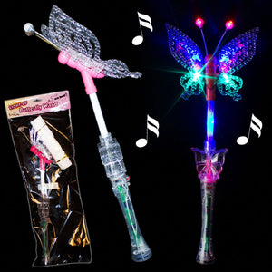 Girls Glowing Light Up Butterfly Wand Wholesale - Dallas General Wholesale