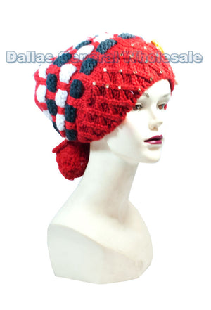 Girls Winter Fashion Knitted Hats Wholesale - Dallas General Wholesale