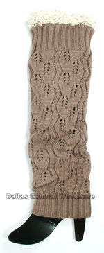 Girls Knitted Boot Socks with Lace Wholesale - Dallas General Wholesale