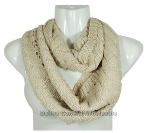 Girls Knitted Fashion Infinity Scarf Wholesale - Dallas General Wholesale