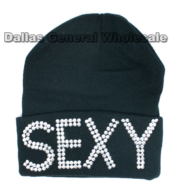 Studded Winter Fashion Beanie Caps Wholesale - Dallas General Wholesale