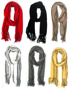 Ladies Winter Warm Knitted Scarf Wholesale - Dallas General Wholesale