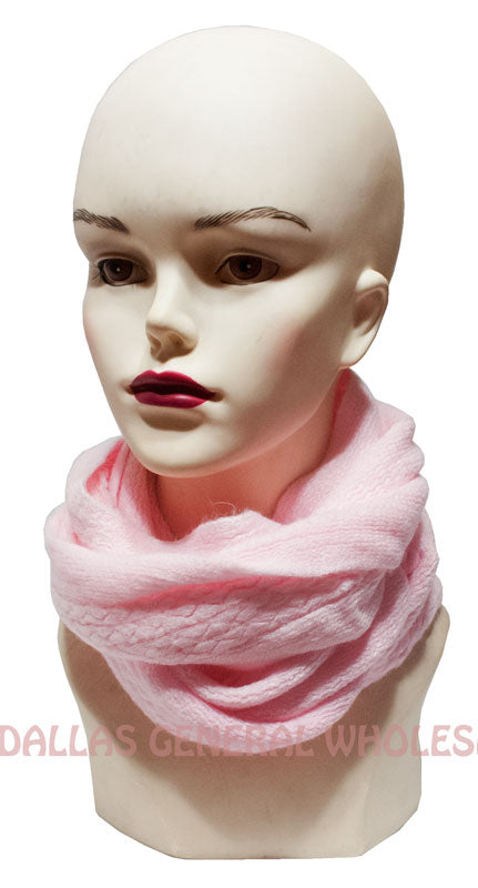 Ladies Winter Fashion Knitted Infinity Circle Scarf Wholesale - Dallas General Wholesale