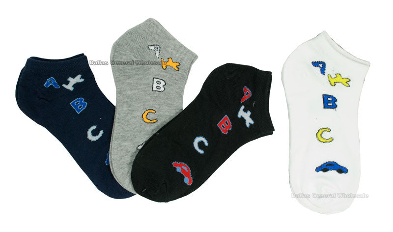 Little Boys Casual Ankle Socks Wholesale - Dallas General Wholesale