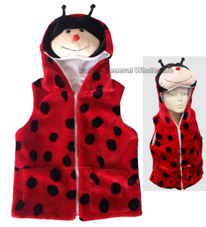 Assorted Kids Animal Fuzzy Vests Wholesale - Dallas General Wholesale