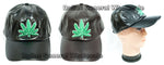 Men Casual Leather Marijuana Caps Wholesale - Dallas General Wholesale