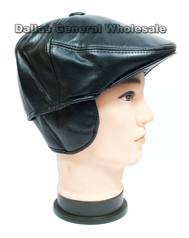 Men Leather Newsboy Caps Wholesale - Dallas General Wholesale