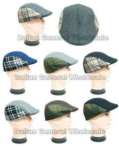 Men's Fashion Patch Newsboy Caps Wholesale - Dallas General Wholesale
