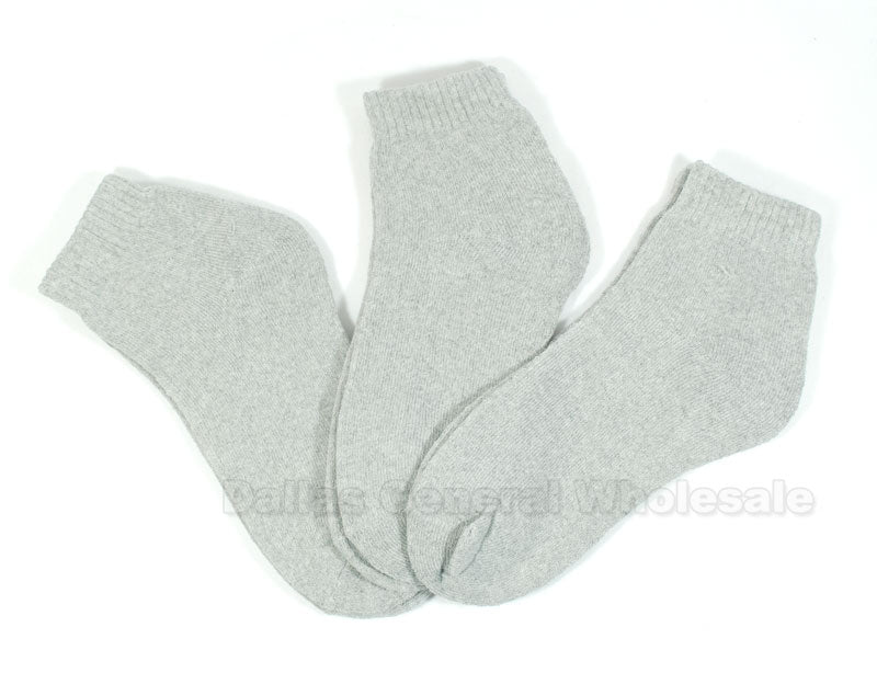 Men Grey Color Ankle Socks Wholesale - Dallas General Wholesale