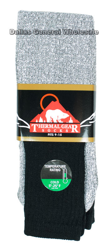 Men Thermal Crew Tube Socks Wholesale - Dallas General Wholesale