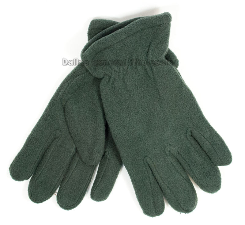 Adults Fleece Casual Gloves Wholesale - Dallas General Wholesale