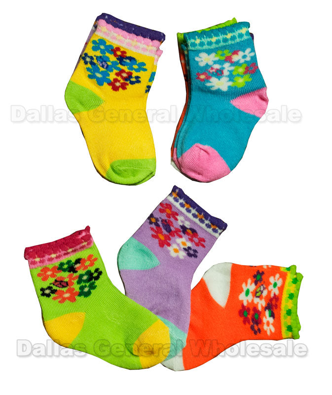 Baby Girls Cute Ankle Socks Wholesale - Dallas General Wholesale