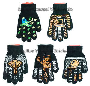 Boys Printed Winter Gloves Wholesale - Dallas General Wholesale