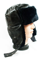 Men Leather Fur Bomber Aviator Hat Wholesale - Dallas General Wholesale