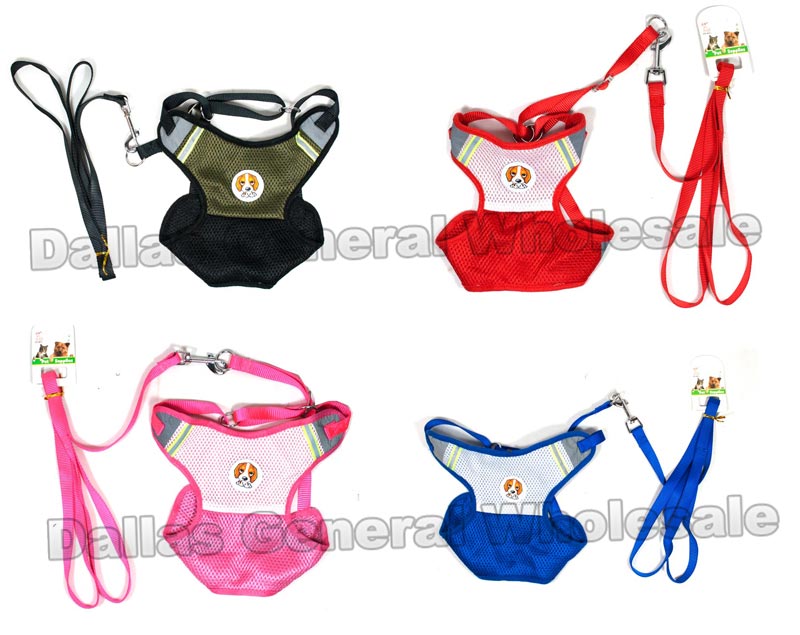 Glow In Dark Pet Harness with Leash Sets Wholesale - Dallas General Wholesale