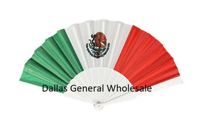 Novelty Mexico Flag Hand Held Fans Wholesale