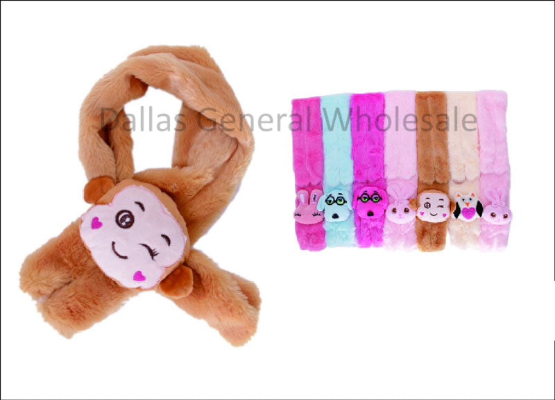 Adorable Fuzzy Kids Aminal Scarves Wholesale