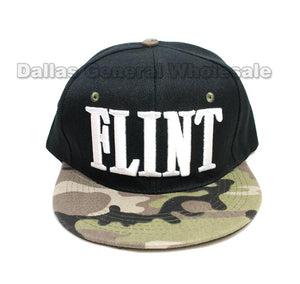 "Flint" Trendy Snap Back Caps Wholesale