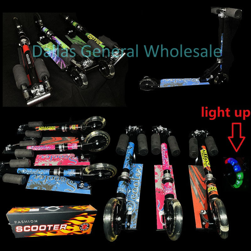 Kids Metal Scooters w/ Light Wholesale