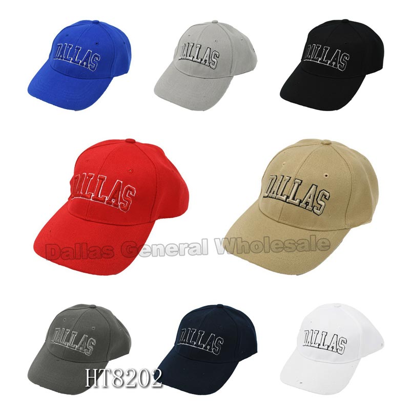 "DALLAS" Casual Baseball Caps - Dallas General Wholesale