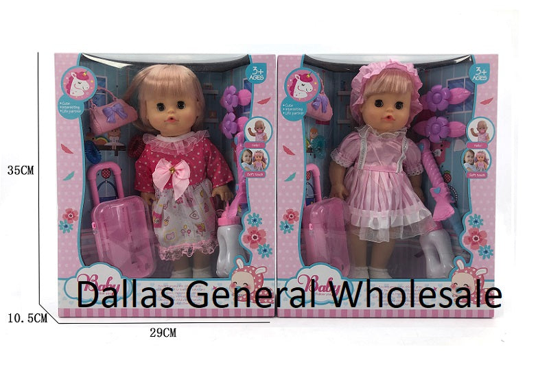 B/O Toy 14" Singing Doll Set Wholesale