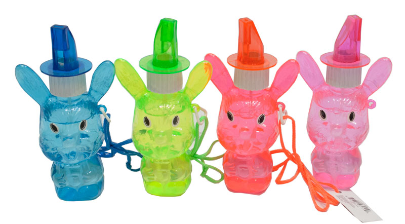24 PC Rabbit shaped Bubbles Blower with Whistle - Dallas General Wholesale