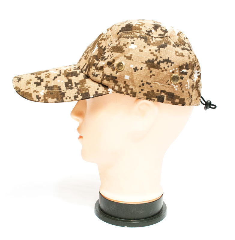 Digital Camouflage Caps with Flap Neck Cover - Dallas General Wholesale